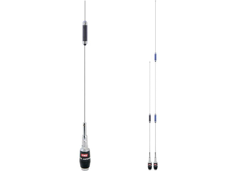 GME UHF CB Fold Down Antenna 6dB & 9dB 830mm - 1230mm Stainless Steel AE409L