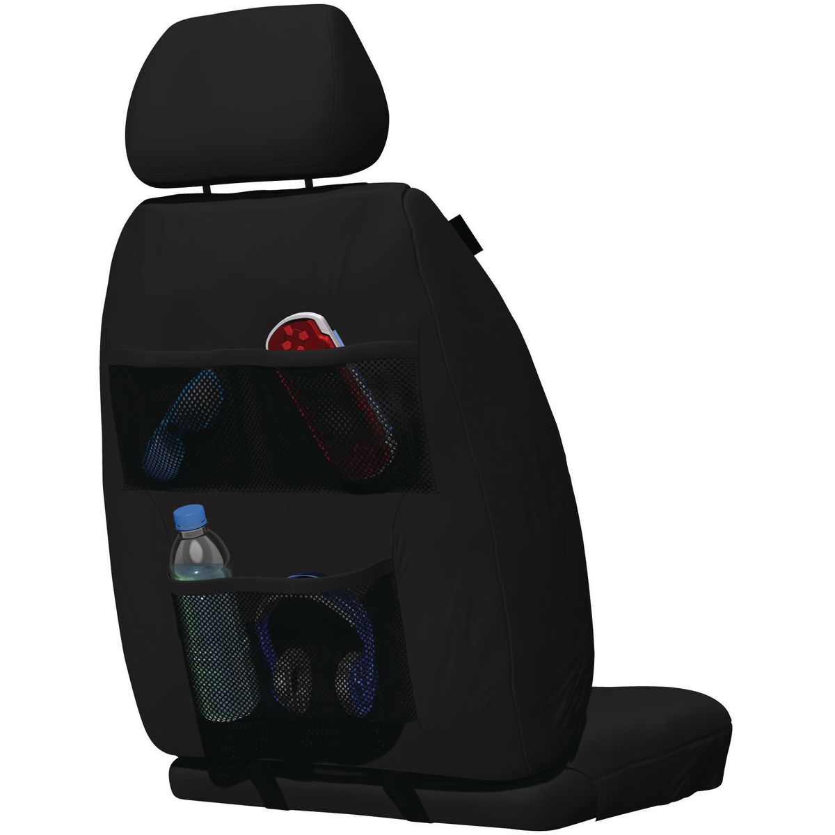 R.M. Williams Front Car Seat Covers Neoprene, Black/White - Pair NPRMWRBKW30