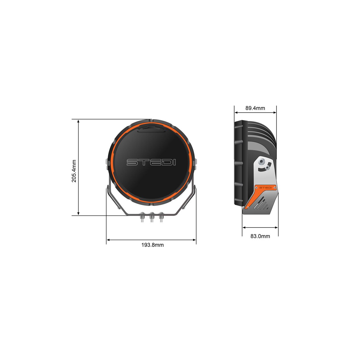 STEDI Type X Sport Plus 7 Black ST-01-SRT-701