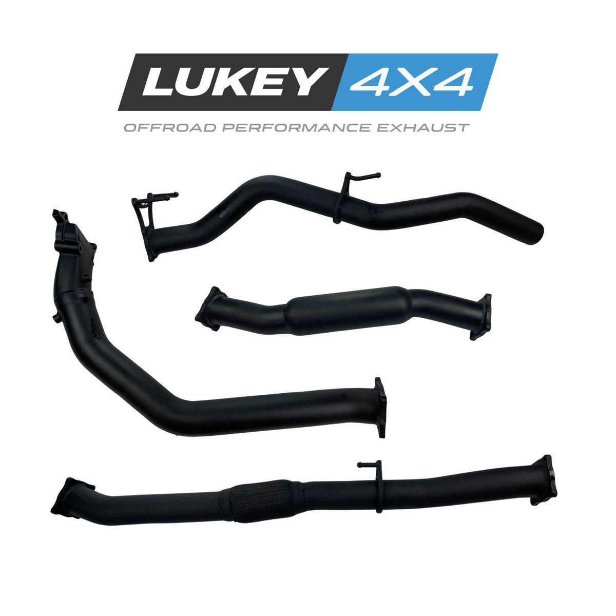 Lukey 4x4 Exhaust System for Nissan Navara D22 2.5 with Hotdog (11/2001 - 10/2015) LKY-NN-D22-HD