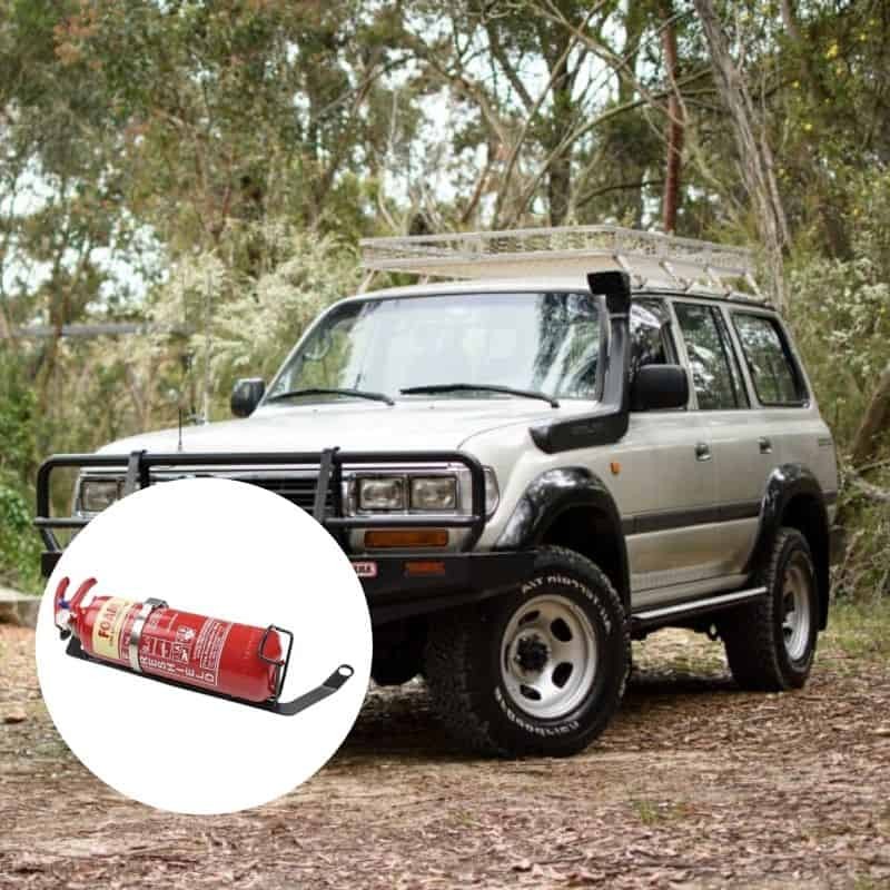 Kap Industries RH Fire Extinguisher Bracket to suit Landcruiser 80# - KI-LC-80-RHS