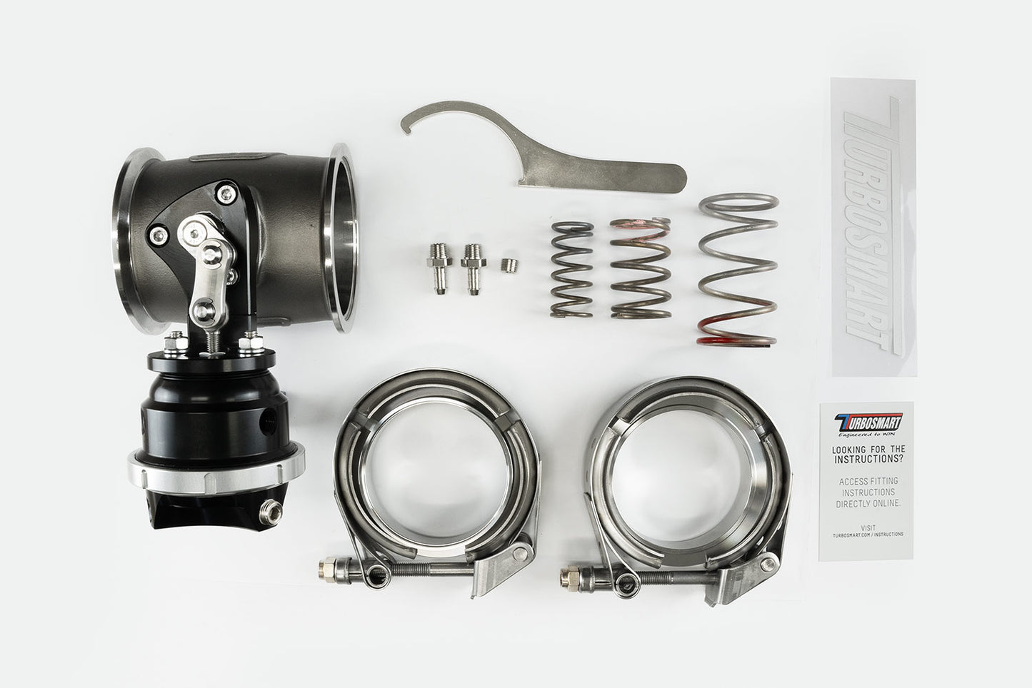Turbosmart PSG76 Pneumatic Straight Gate 6psi Black TS-0567-1762