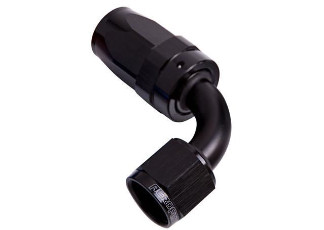 Aeroflow AF103-20BLK -20AN Taper Series 90 Degree Hose End Black AF103-20BLK