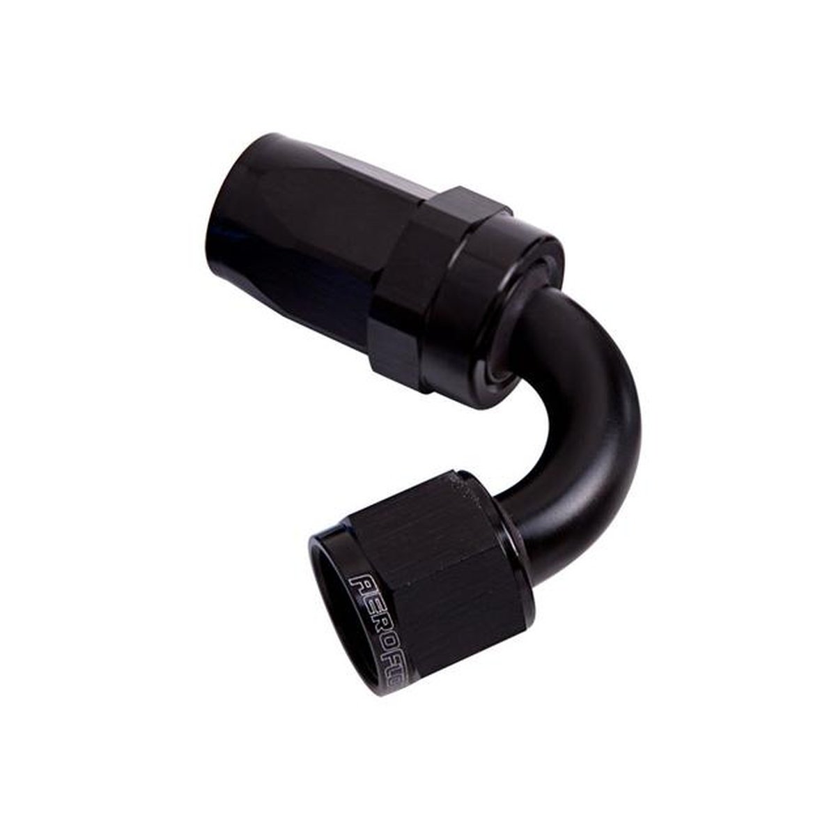 Aeroflow AF104-04BLK -4AN Taper Series 120 Degree Hose End Black AF104-04BLK