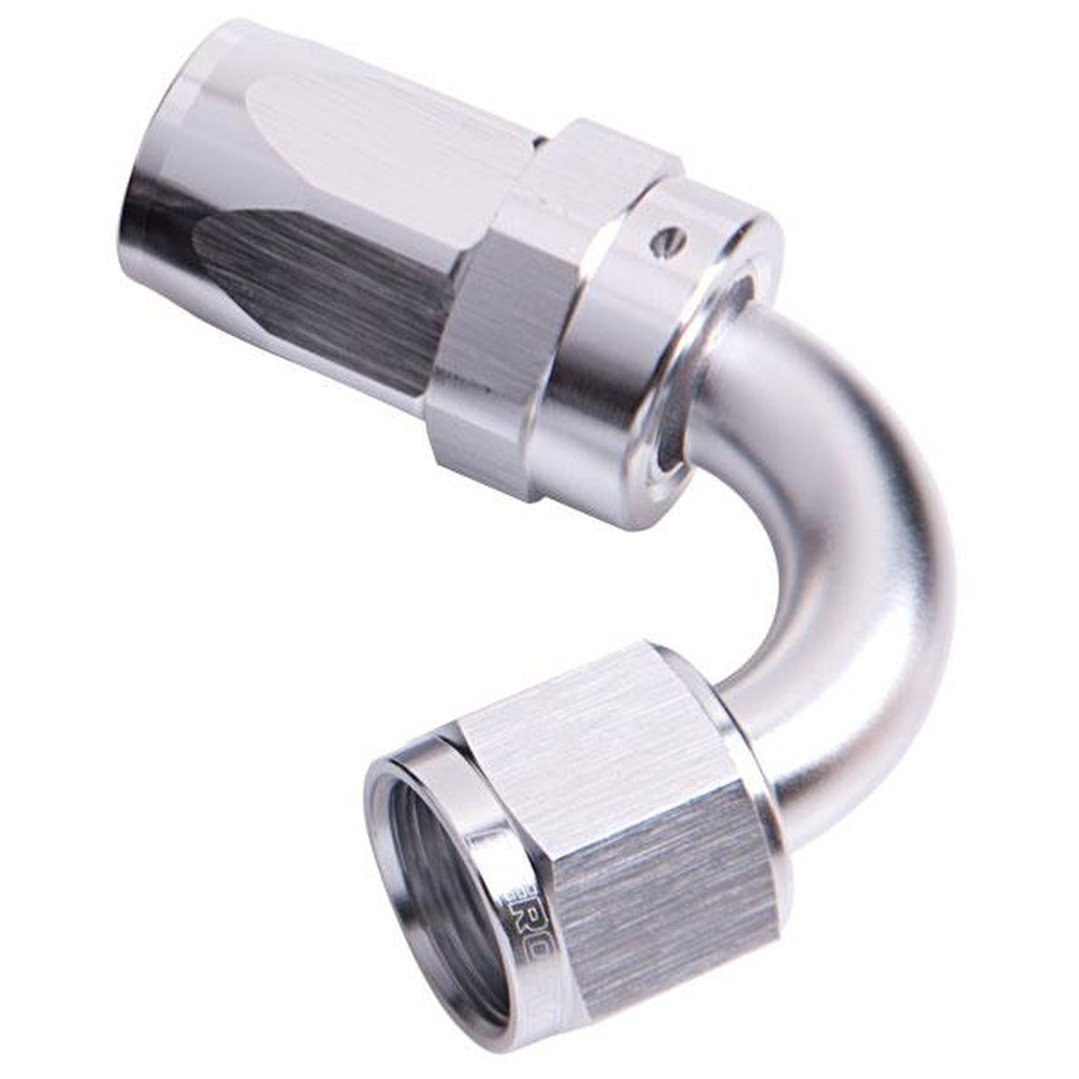 Aeroflow AF104-06S -6AN Taper Series 120 Degree Hose End Silver AF104-06S