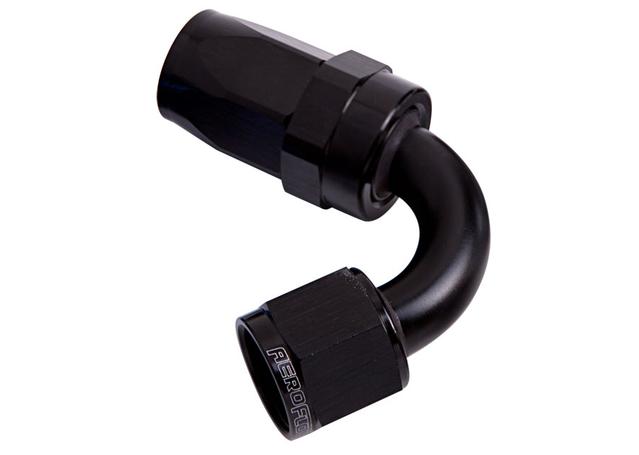 Aeroflow AF104-10BLK -10AN Taper Series 120 Degree Hose End Black AF104-10BLK