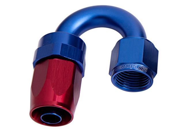 Aeroflow AF106-10 -10AN Taper Series 180 Degree Hose End Blue AF106-10