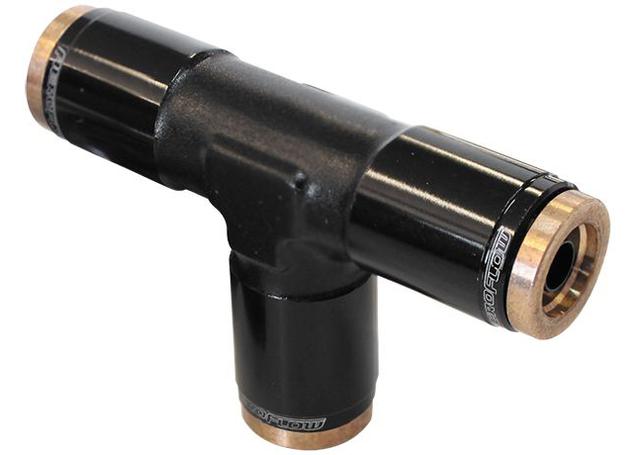 Aeroflow AF125-02BLK 3/16" NPT Tee 120 Series NylonBlack Fitting AF125-02BLK