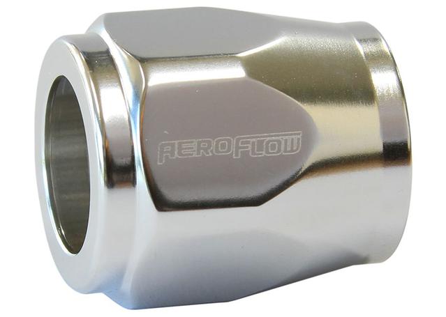 Aeroflow AF150-10S Hex Hose Finisher 20mm ID Silver 13/16" ID Clamp
