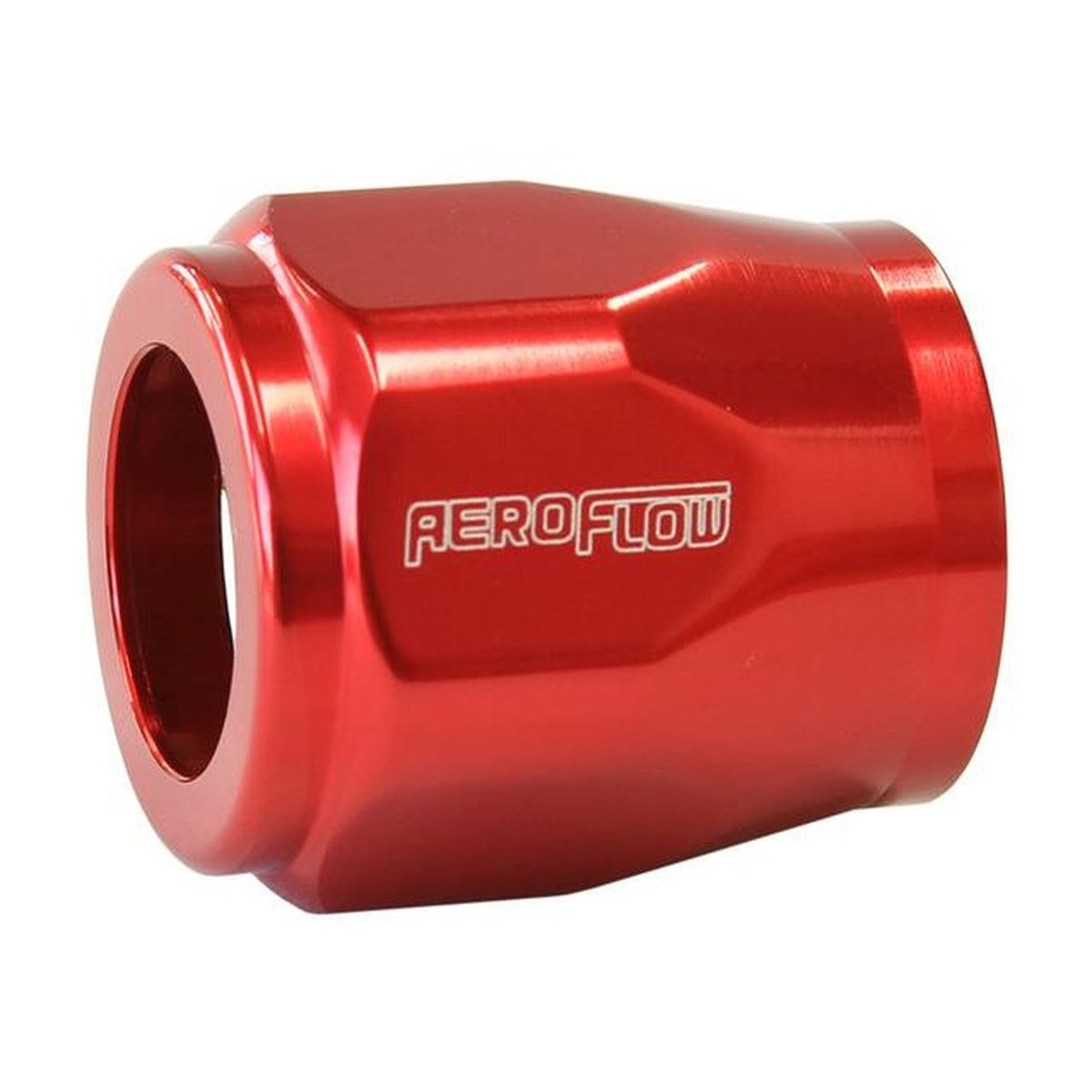 Aeroflow AF150-05R Hex Hose Finisher 14.3mm ID Red 9/16" ID Clamp