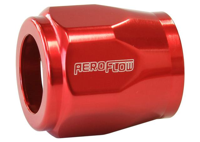 Aeroflow AF150-07R Hex Hose Finisher 16.5mm ID Red 21/32" ID Clamp