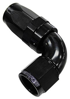 Aeroflow AF153-10BLK 90 Deg Hose End -10AN Black Full Flow Taper Style AF153-10BLK