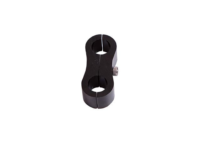 Aeroflow AF156-07BLK Billet Dual Hose Seperator Black 11mm ID or 7/16" ID