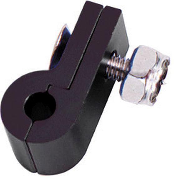 Aeroflow AF157-03BLK Billet P Style Clamp 3/16 Line Black 4.7mm ID or 3/16" ID