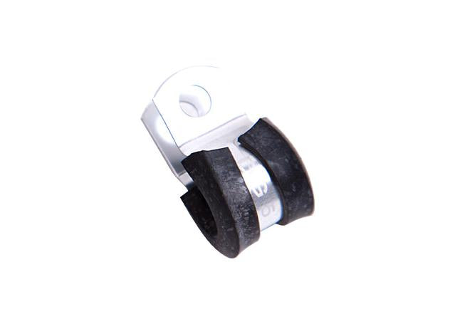 Aeroflow AF158-09S Cushioned P Clamps -9AN 5Pk Silver 14.3mm ID or 9/16" ID