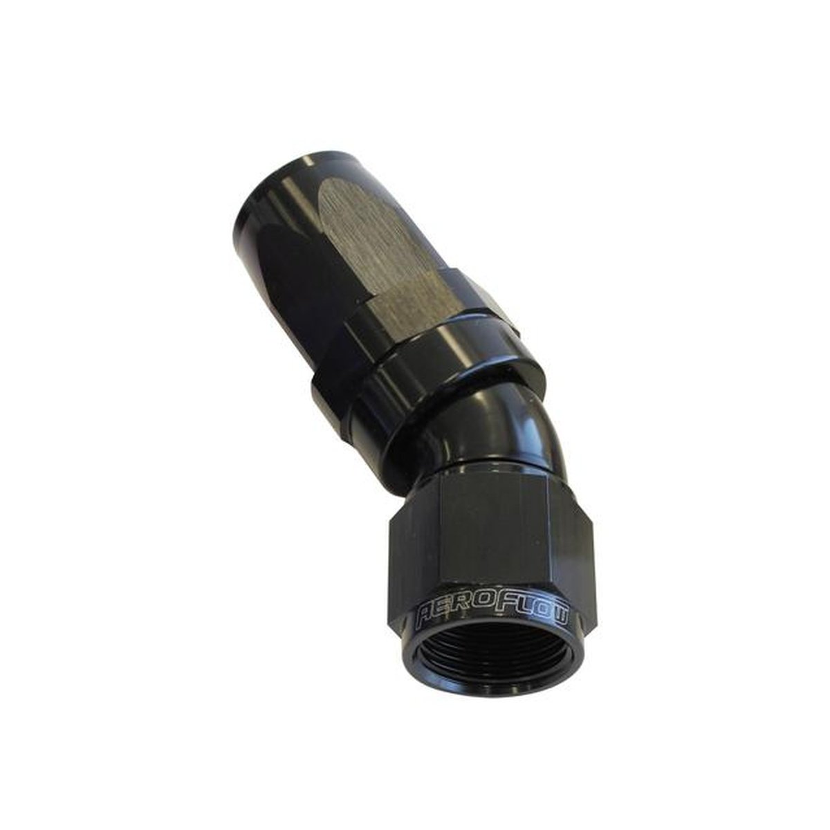 Aeroflow AF197-08BLK 30 Deg Hose End -08AN Black Full Flow Taper Style AF197-08BLK