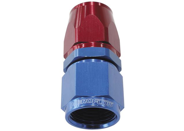 Aeroflow AF201-12D Alloy Straight Hose End -12AN Blue Swivel Nut Suits Teflon AF201-12D