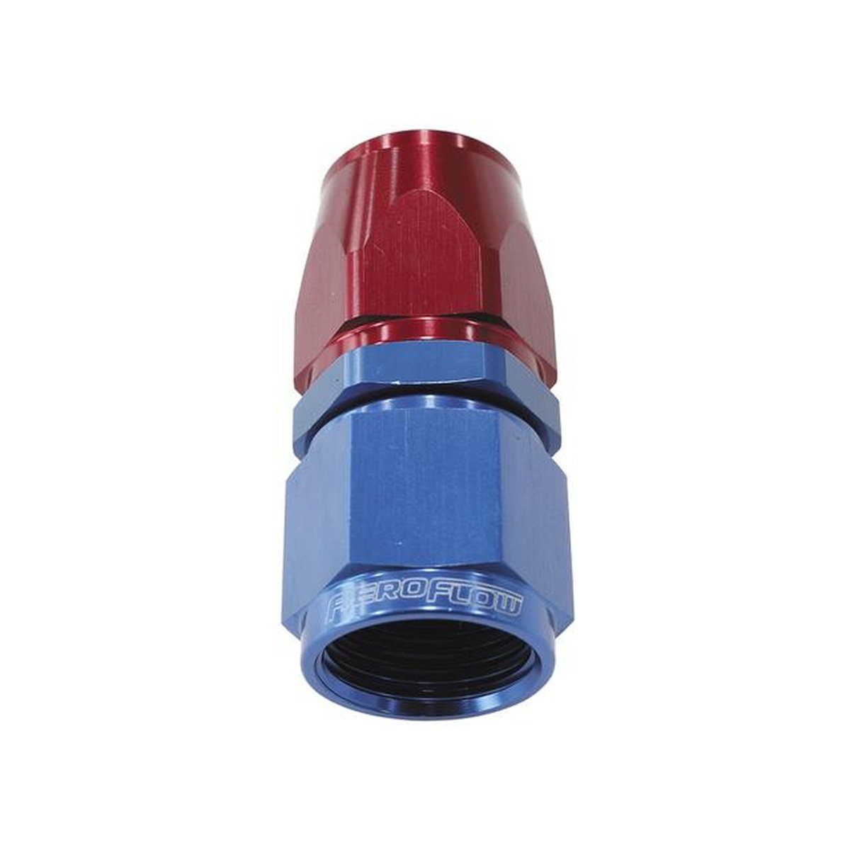 Aeroflow AF201-10D Alloy Straight Hose End -10AN Blue Swivel Nut Suits Teflon AF201-10D