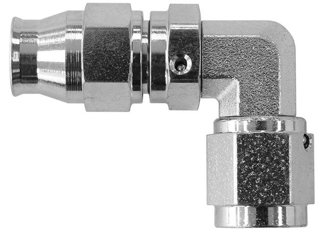 Aeroflow AF203-03S Steel 90 Deg Hose End -3AN Steel Swivel Suits Teflon AF203-03S