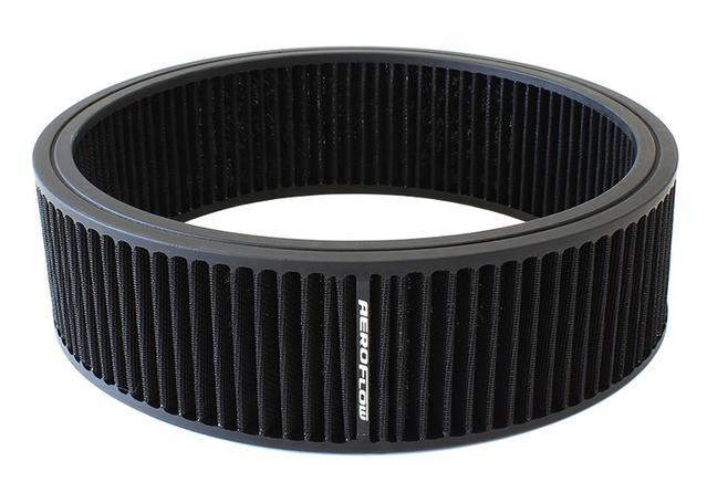 Aeroflow AF2041-3750 Round Air Filter 14" X 4" Washable Cotton Element