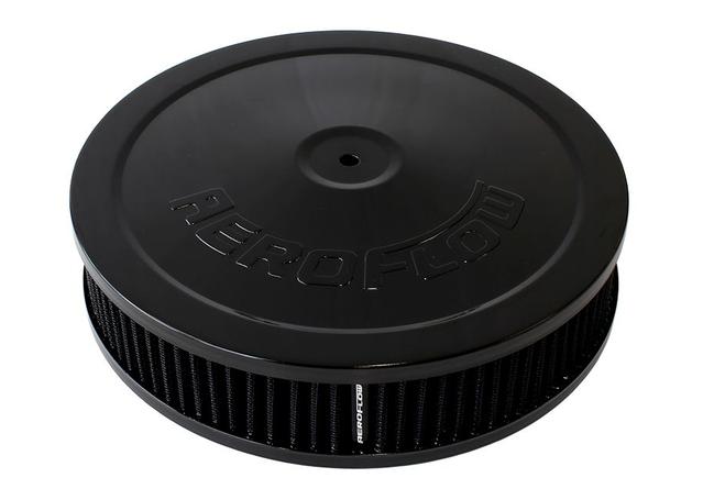 Aeroflow AF2251-1110 9" X 2" Air Cleaner Assembly5-1/8" Neck, Black, Cotton