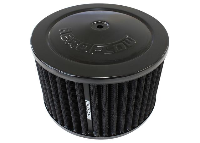 Aeroflow Air Cleaner Black Cotton 6-3/8" x 4"
