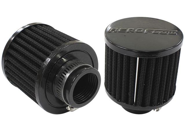 Aeroflow AF2271-1390 1-1/4" Univ Clamp On Filter 3" O.D,2-1/2" H,Black Top