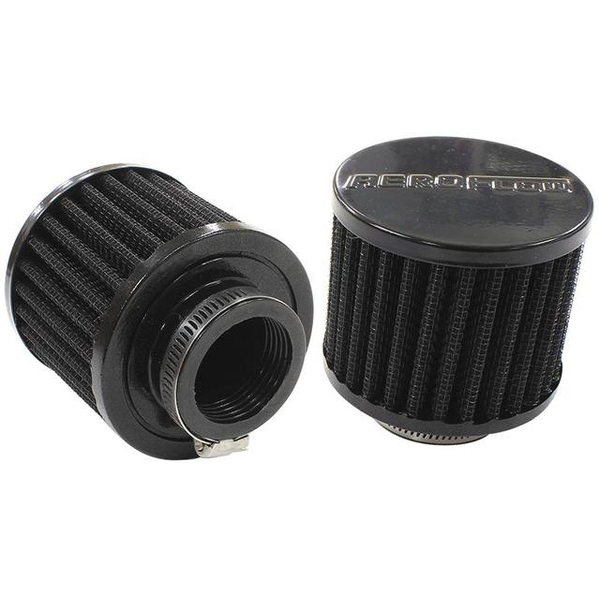 Aeroflow AF2271-1440 1-3/8" Univ Clamp On Filter 3" O.D,2-1/2" H, Black Top