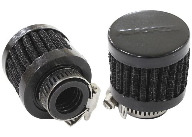 Aeroflow AF2271-2480 9/16" Univ Clamp On Filter 1-3/8" O.D,1-1/8" H,Black Top