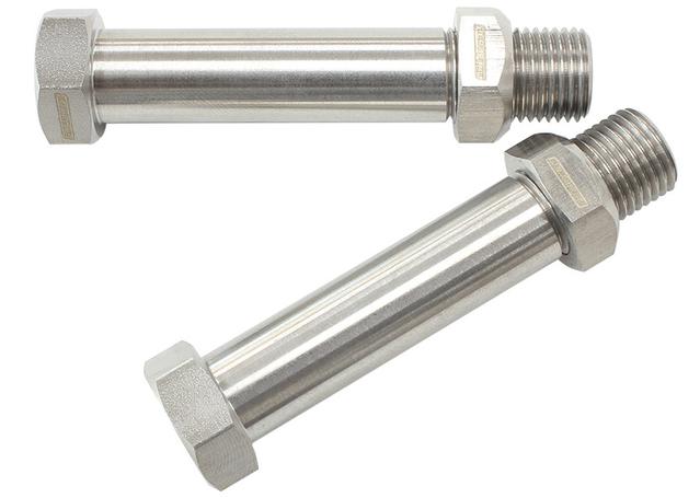 Aeroflow AF285-02 SS 2-3/8" Thru Frame With 2X M10x1.0 Female Thread