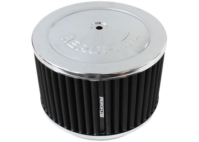 Aeroflow Air Cleaner Chrome Cotton 6-3/8" x 4"