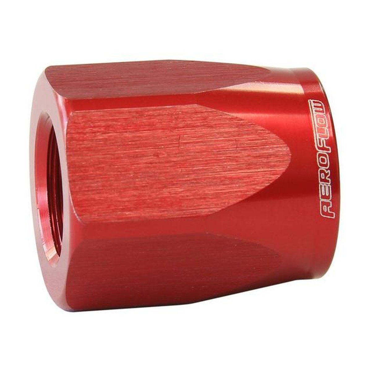 Aeroflow AF298-10DR Hose End Socket Alloy -10AN Red Suits Braided Hose AF298-10DR