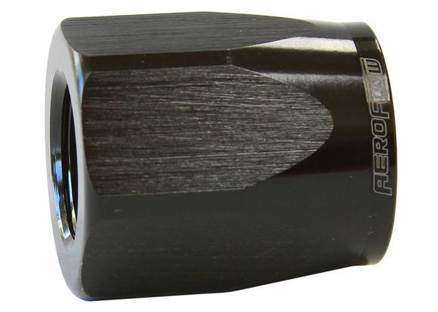 Aeroflow AF298-08DBLK Hose End Socket Alloy -8AN Black Suits Braided Hose AF298-08DBLK