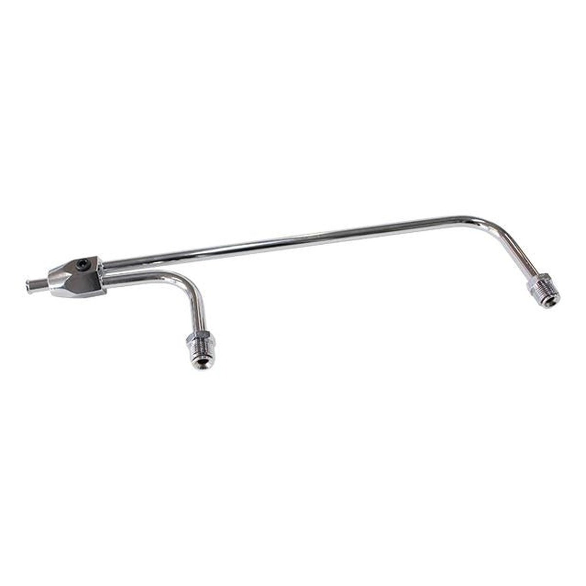 Aeroflow AF30-4160 Chrome Fuel Rail 8-21/32" Betwen Inlets Vac Secondarys 3/8"