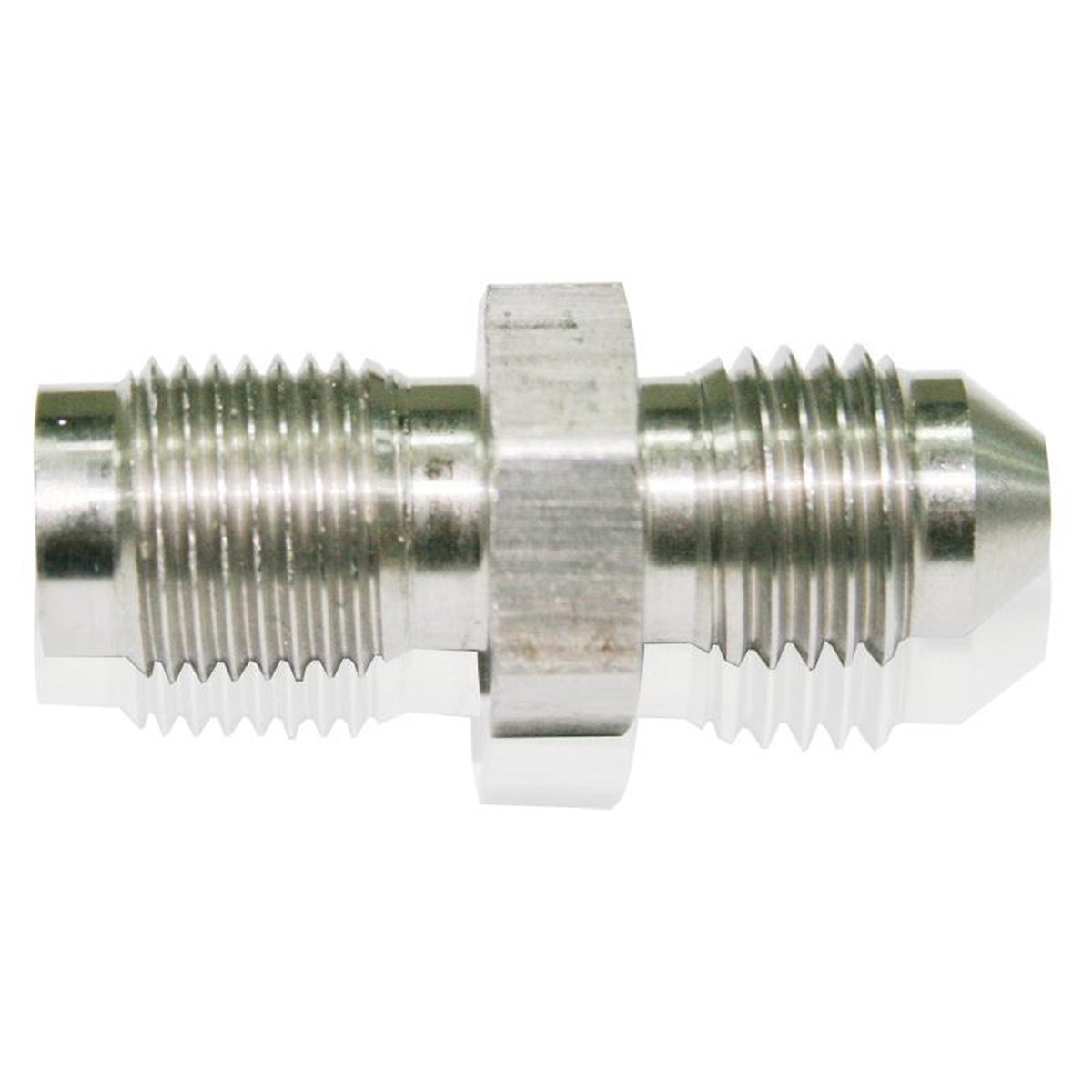 Aeroflow AF341-04 -4AN To Inverted 7/16 X 24 Stainless Male To Male