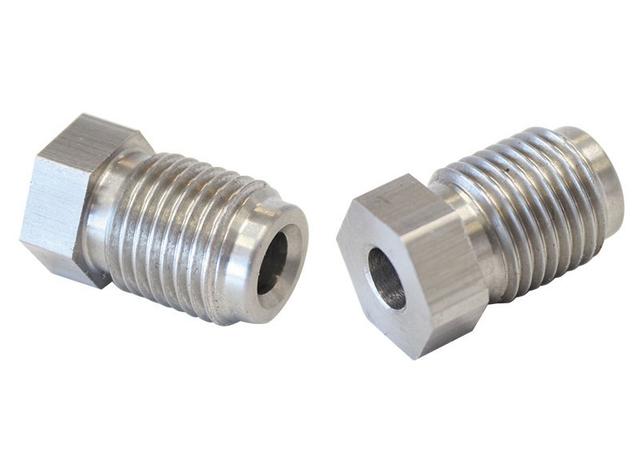 Aeroflow AF364 S/S Inverted Flare Tube Nut 3/16" Hard Line To 3/8" X 24