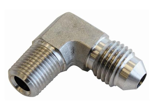 Aeroflow AF381-04-03 S/S 90Deg 1/4" Npt To -3an