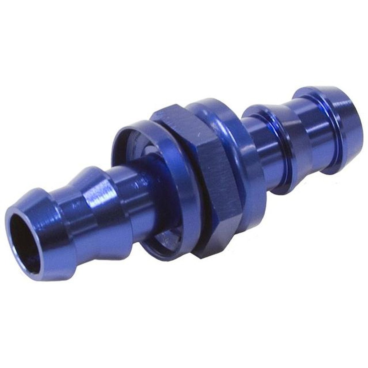 Aeroflow AF410-06-05 5/16" 8mm To 3/8" -6 Pushlock Hose Joiner Blue Male To Male