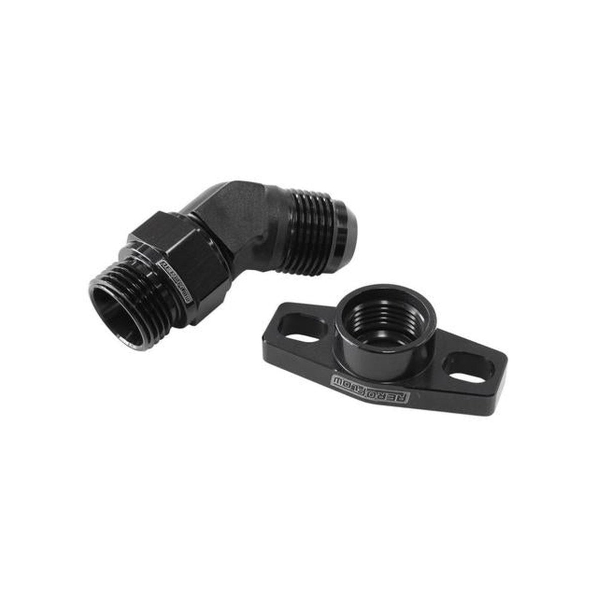 Aeroflow Turbo Drain Adapter -10AN 45Degree 38-44mm Centre