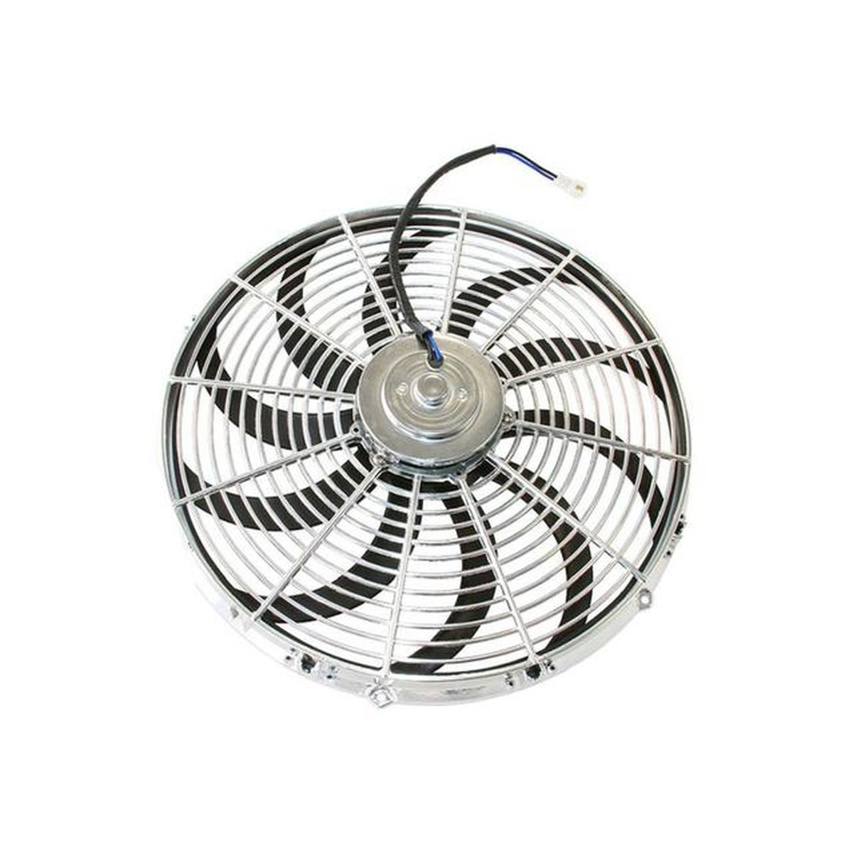 Aeroflow AF49-1027 14" Curved Blade Chrome FAN Reversible 1350cfm