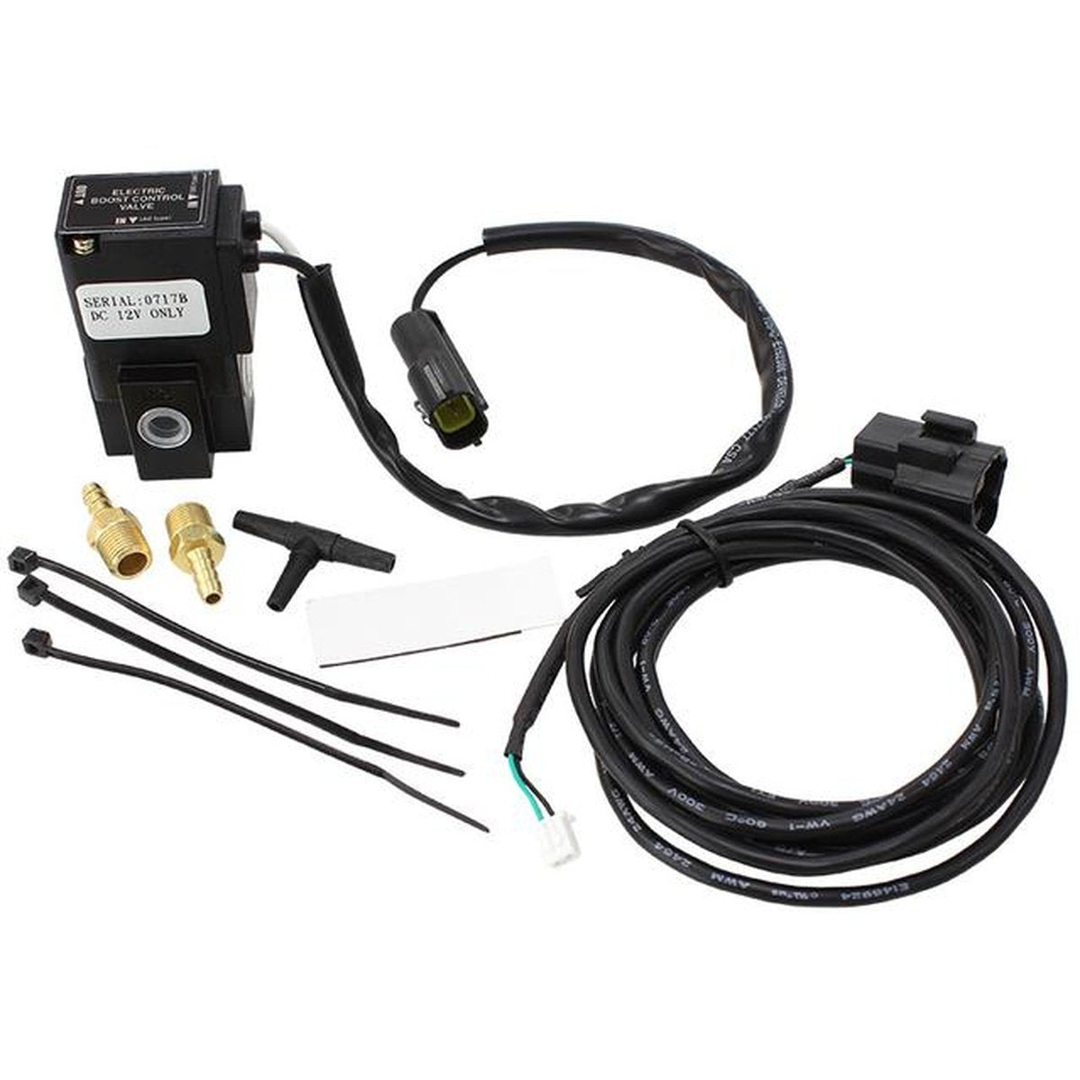 Aeroflow Elec Boost Cont SolenoID 3 Port Mac Style With Fittings