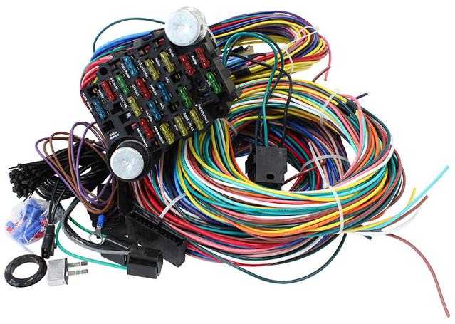 Aeroflow 21 Circuit Univrsal Wire HarneBraid Wire Shield 21 Fuse 12V
