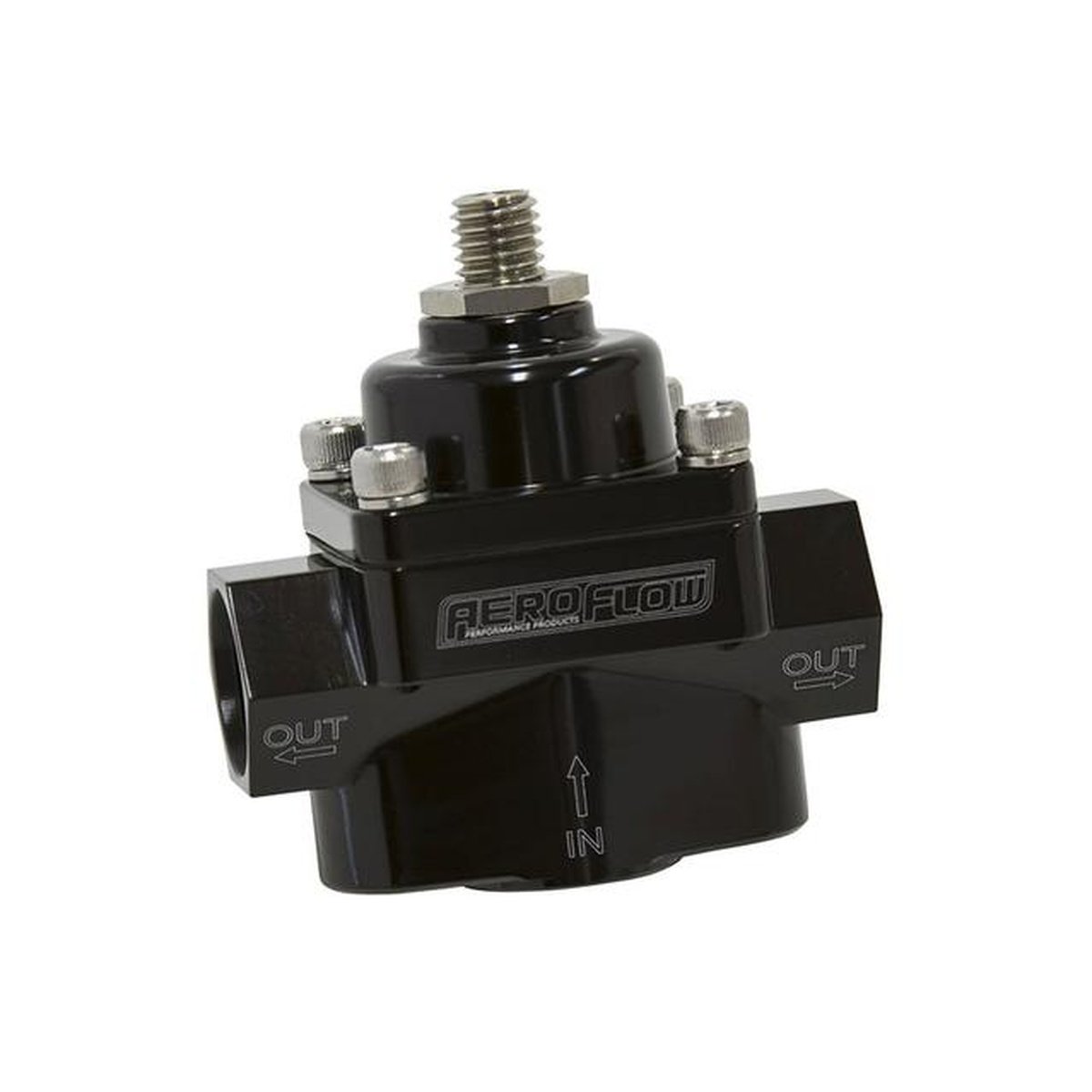 Aeroflow AF49-4000BLK Blue Style Regulator 4.5-9 PSI