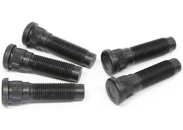 Aeroflow 1/2" Wheel Studs 5Pk .610" Knurl - 19/32 Hole Disc / Drum