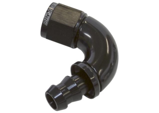 Aeroflow AF514-10BLK -10AN 120 Black Full Flow Push Lock AF514-10BLK