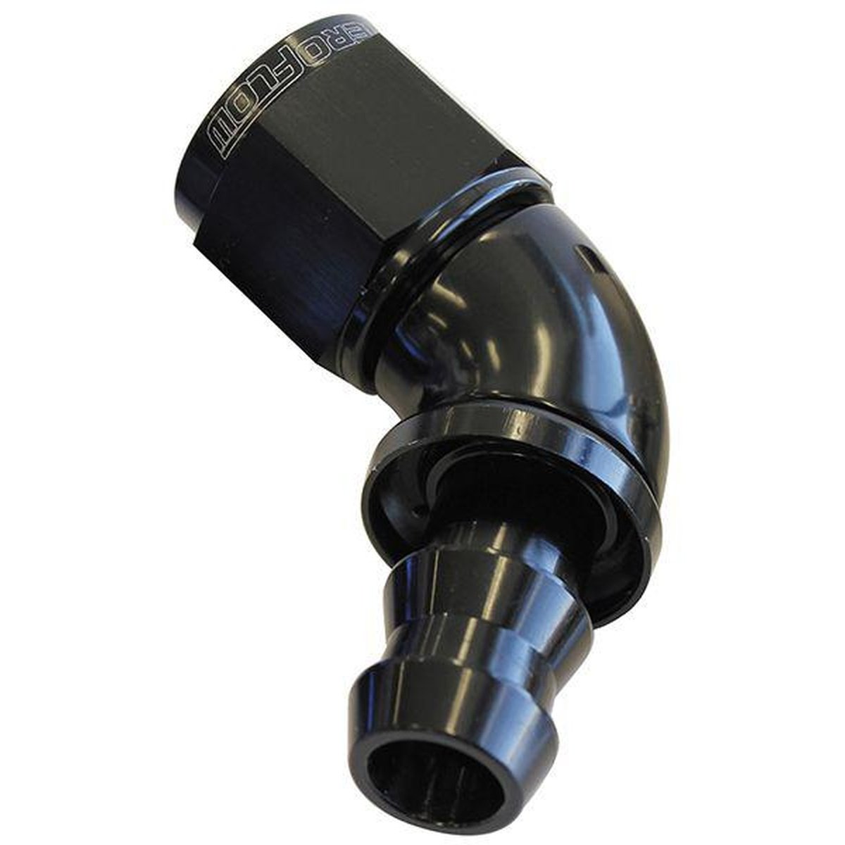 Aeroflow AF518-10BLK -10AN 60 Black Full Flow Push Lock AF518-10BLK