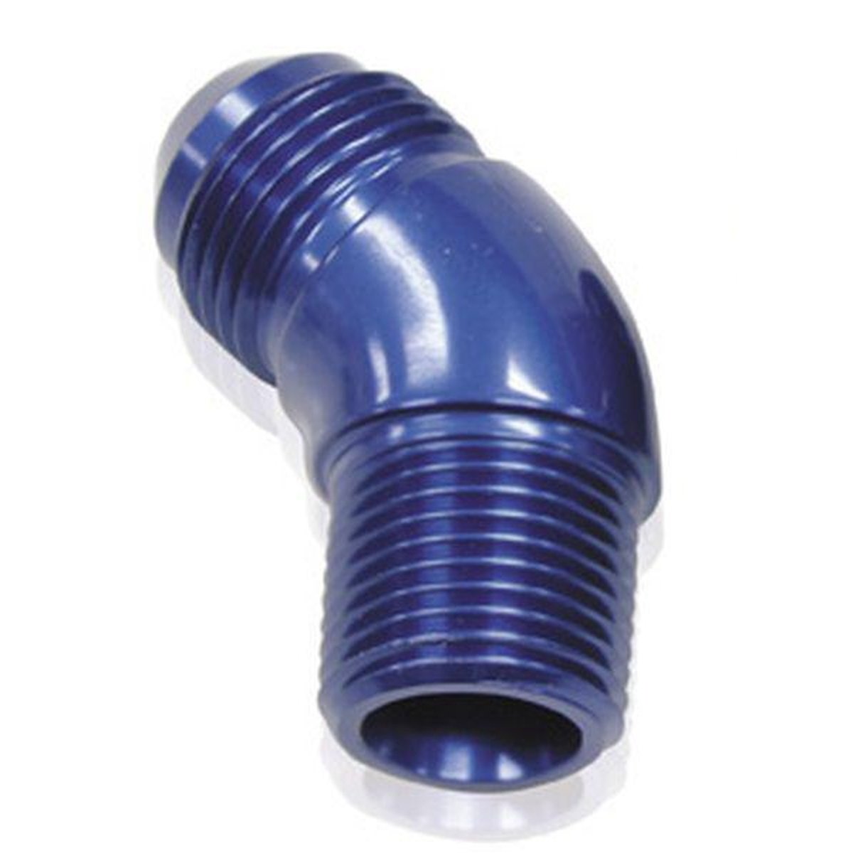 Aeroflow AF523-04 45 Deg 1/8" To -4AN Full Flow Blue No Restricion In Bend AF523-04
