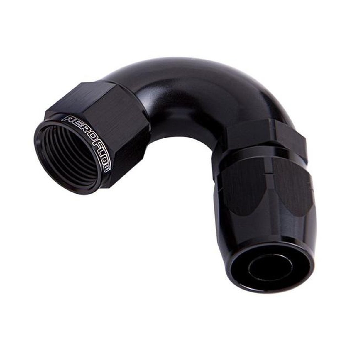 Aeroflow AF554-12-10BLK Stepped 120 Deg Hose End -12 to -10AN Expander Black