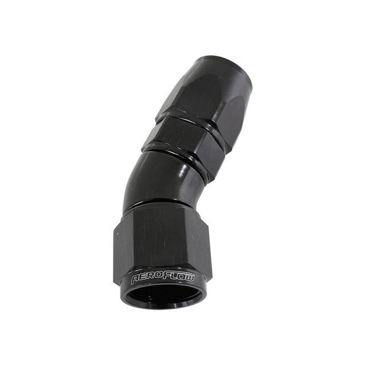 Aeroflow AF577-03DBLK 30 Deg -3AN Full Flow Teflon Hose End Black 1 Piece Fullflo AF577-03DBLK
