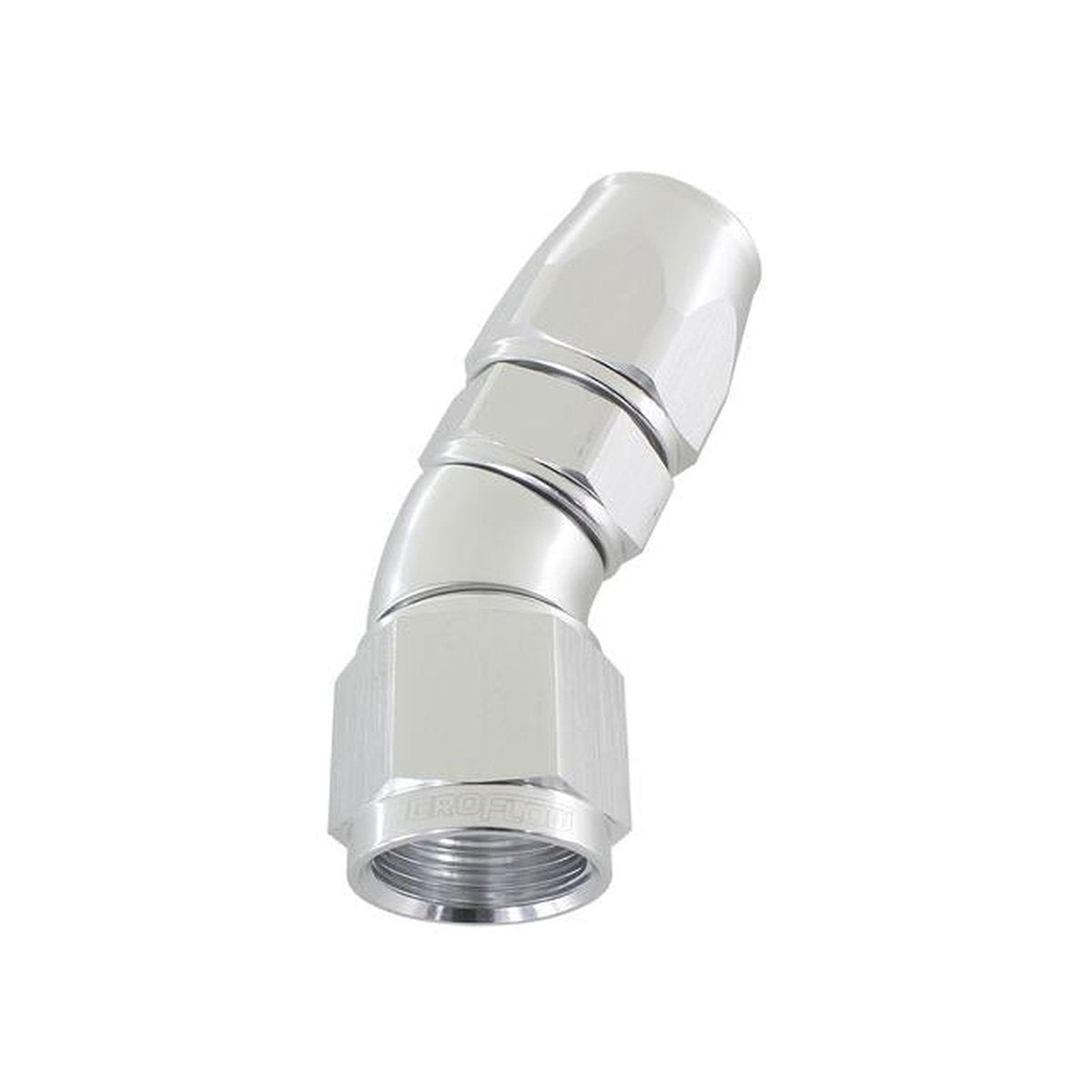 Aeroflow AF577-10DS 30 Deg -10AN Full Flow Teflon Hose End Silver 1 Piece Fullfl AF577-10DS